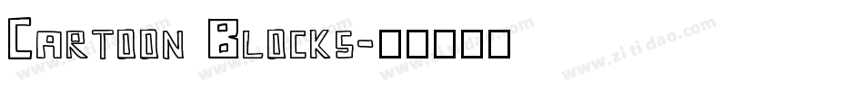 Cartoon Blocks字体转换